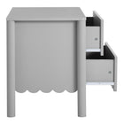 Modway Emmeline Scalloped 2-Drawer Nightstand