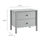 Modway Emmeline Scalloped 2-Drawer Nightstand