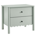 Modway Emmeline Scalloped 2-Drawer Nightstand  