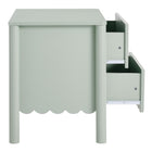 Modway Emmeline Scalloped 2-Drawer Nightstand