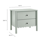 Modway Emmeline Scalloped 2-Drawer Nightstand