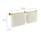 Modway Anela Wall-Mounted Chenille Upholstered Full Headboard