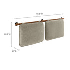 Modway Anela Wall-Mounted Chenille Upholstered Full Headboard