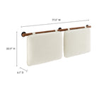 Modway Anela Wall-Mounted Chenille Upholstered King Size Headboard