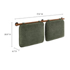 Modway Anela Wall-Mounted Chenille Upholstered King Size Headboard