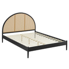 Modway Odette Queen Arched Rattan Cane Platform Bed
