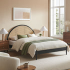 Modway Odette Queen Arched Rattan Cane Platform Bed