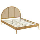 Modway Odette Queen Arched Rattan Cane Platform Bed