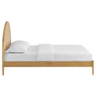 Modway Odette Queen Arched Rattan Cane Platform Bed