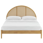 Modway Odette Queen Arched Rattan Cane Platform Bed