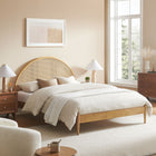 Modway Odette Queen Arched Rattan Cane Platform Bed