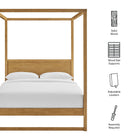 Modway Alva Queen Wood Canopy Platform Bed
