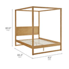Modway Alva Queen Wood Canopy Platform Bed