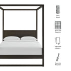 Modway Alva Queen Wood Canopy Platform Bed