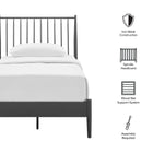 Modway Adair Spindle Metal Twin Platform Bed