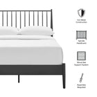 Modway Adair Spindle Metal Full Platform Bed
