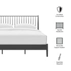 Modway Adair Spindle Metal King Platform Bed