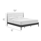 Modway Adair Spindle Metal King Platform Bed