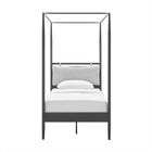 Modway Marlowe 4-Poster Canopy Metal Twin Platform Bed