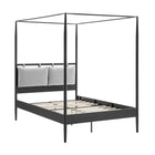 Modway Marlowe 4-Poster Canopy Metal Full Platform Bed