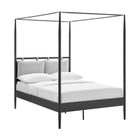 Modway Marlowe 4-Poster Canopy Metal Full Platform Bed  