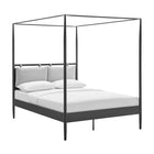 Modway Marlowe 4-Poster Canopy Metal Queen Platform Bed  
