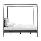 Modway Marlowe 4-Poster Canopy Metal Queen Platform Bed