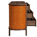 Modway Coralie Curved 6-Drawer Vegan Leather Oval Dresser