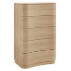 Modway Mirae 5-Drawer Curved Dresser Chest of Drawers  