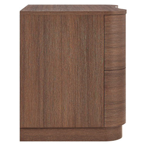 Modway Mirae 2-Drawer Curved Nightstand  