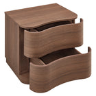 Modway Mirae 2-Drawer Curved Nightstand