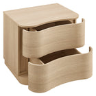 Modway Mirae 2-Drawer Curved Nightstand