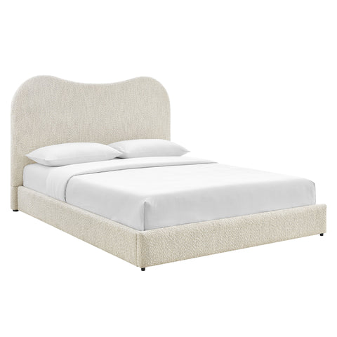 Modway Seluna Boucle Queen Platform Bed  