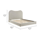 Modway Seluna Boucle Queen Platform Bed
