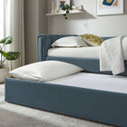 Modway Veyla Channel Tufted Performance Velvet Twin Daybed With Trundle