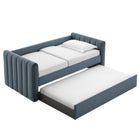 Modway Veyla Channel Tufted Performance Velvet Twin Daybed With Trundle
