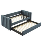 Modway Veyla Channel Tufted Performance Velvet Twin Daybed With Trundle