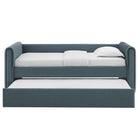 Modway Veyla Channel Tufted Performance Velvet Twin Daybed With Trundle
