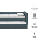 Modway Veyla Channel Tufted Performance Velvet Twin Daybed With Trundle