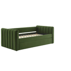 Modway Veyla Channel Tufted Performance Velvet Twin Daybed With Trundle