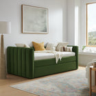 Modway Veyla Channel Tufted Performance Velvet Twin Daybed With Trundle