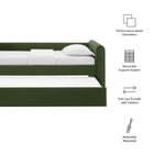Modway Veyla Channel Tufted Performance Velvet Twin Daybed With Trundle