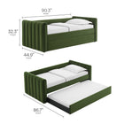 Modway Veyla Channel Tufted Performance Velvet Twin Daybed With Trundle