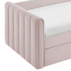 Modway Veyla Channel Tufted Performance Velvet Twin Daybed With Trundle