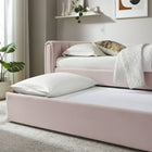 Modway Veyla Channel Tufted Performance Velvet Twin Daybed With Trundle