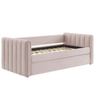 Modway Veyla Channel Tufted Performance Velvet Twin Daybed With Trundle