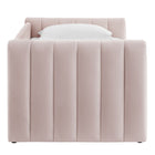 Modway Veyla Channel Tufted Performance Velvet Twin Daybed With Trundle
