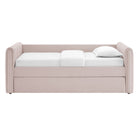 Modway Veyla Channel Tufted Performance Velvet Twin Daybed With Trundle