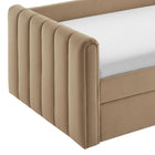 Modway Veyla Channel Tufted Performance Velvet Twin Daybed With Trundle