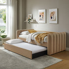 Modway Veyla Channel Tufted Performance Velvet Twin Daybed With Trundle